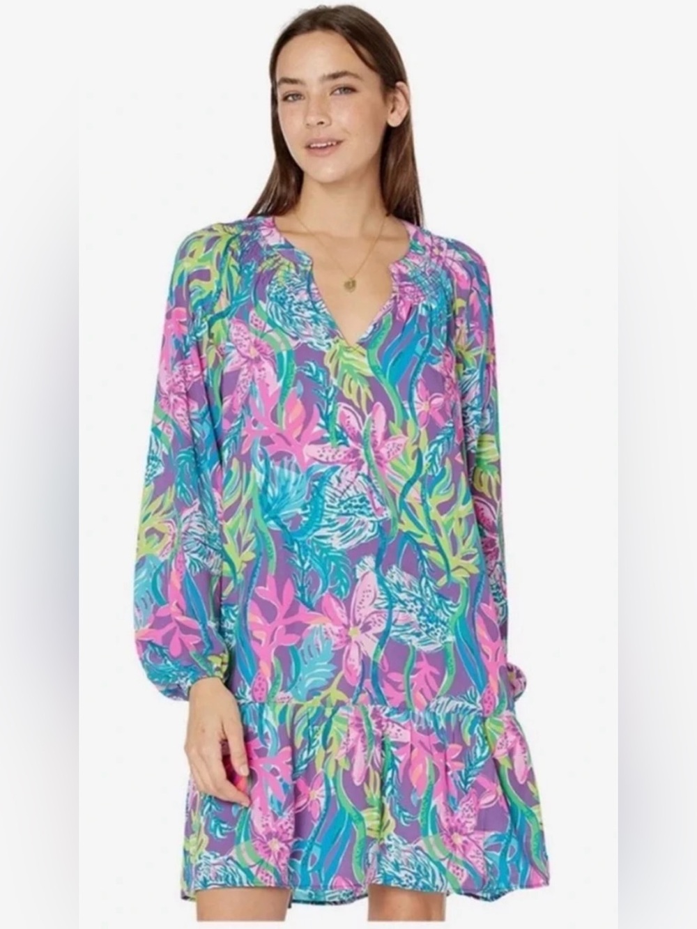 NWT Lilly Pulitzer Lucee Dress Party All The Tide size M